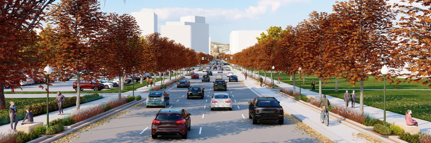 Capitol Blvd Roadway